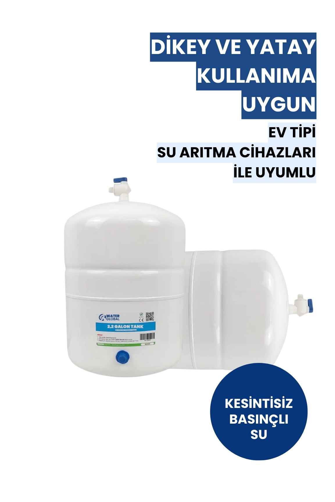 2.2 Galon (8 Litre) Metal Basınç Denge Tankı