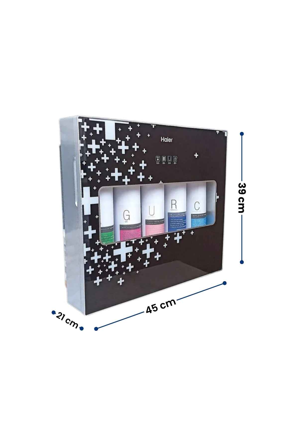 Haier Çift Akışlı Su Arıtma Cihazı | 100GPD RO Sistem - Ters Ozmoz | Slim Kasa - Yüksek Performans