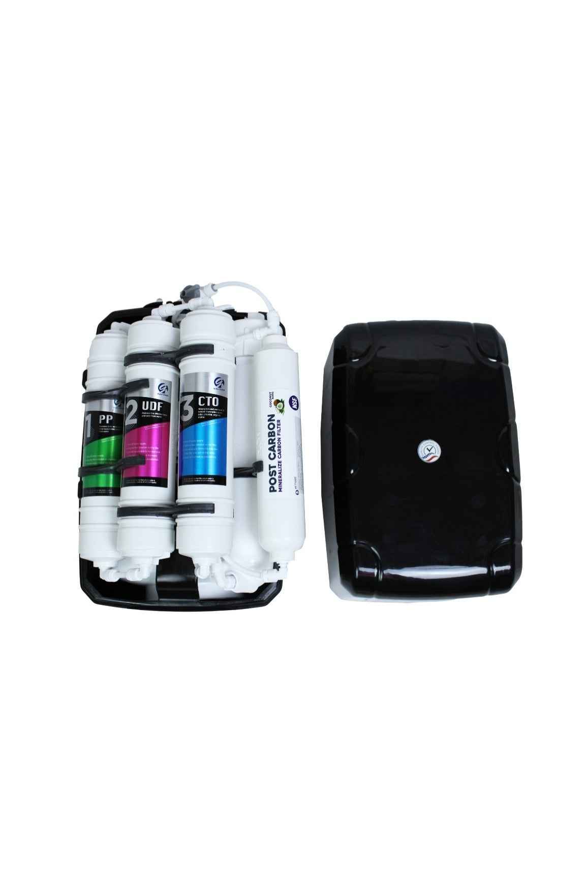 Su Arıtma Cihazı 12lt Kapalı Kasa - 5 Filtreli RO Sistem Ters Ozmoz | Siyah - Tezgah Altı Su Arıtma Cihazı