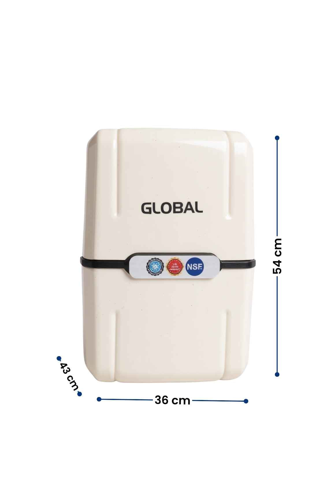 Su Arıtma Cihazı 12lt Kapalı Kasa - 5 Filtreli RO Sistem Ters Ozmoz | Tezgah Altı Su Arıtma Cihazı - Beyaz (Üreticiden)