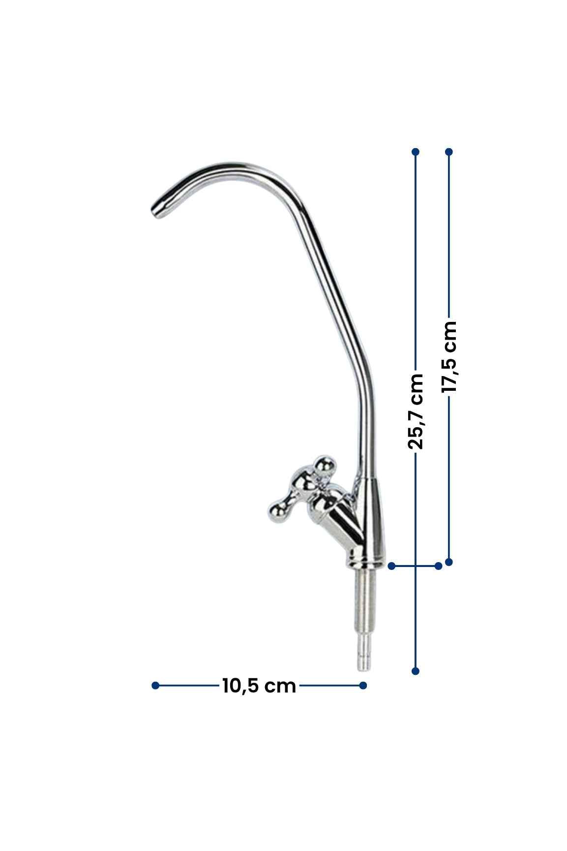 Yıldız Su Arıtma Musluğu-Paslanmaz Gövde • Klasik Tasarım • Kolay Montaj (Üreticiden)